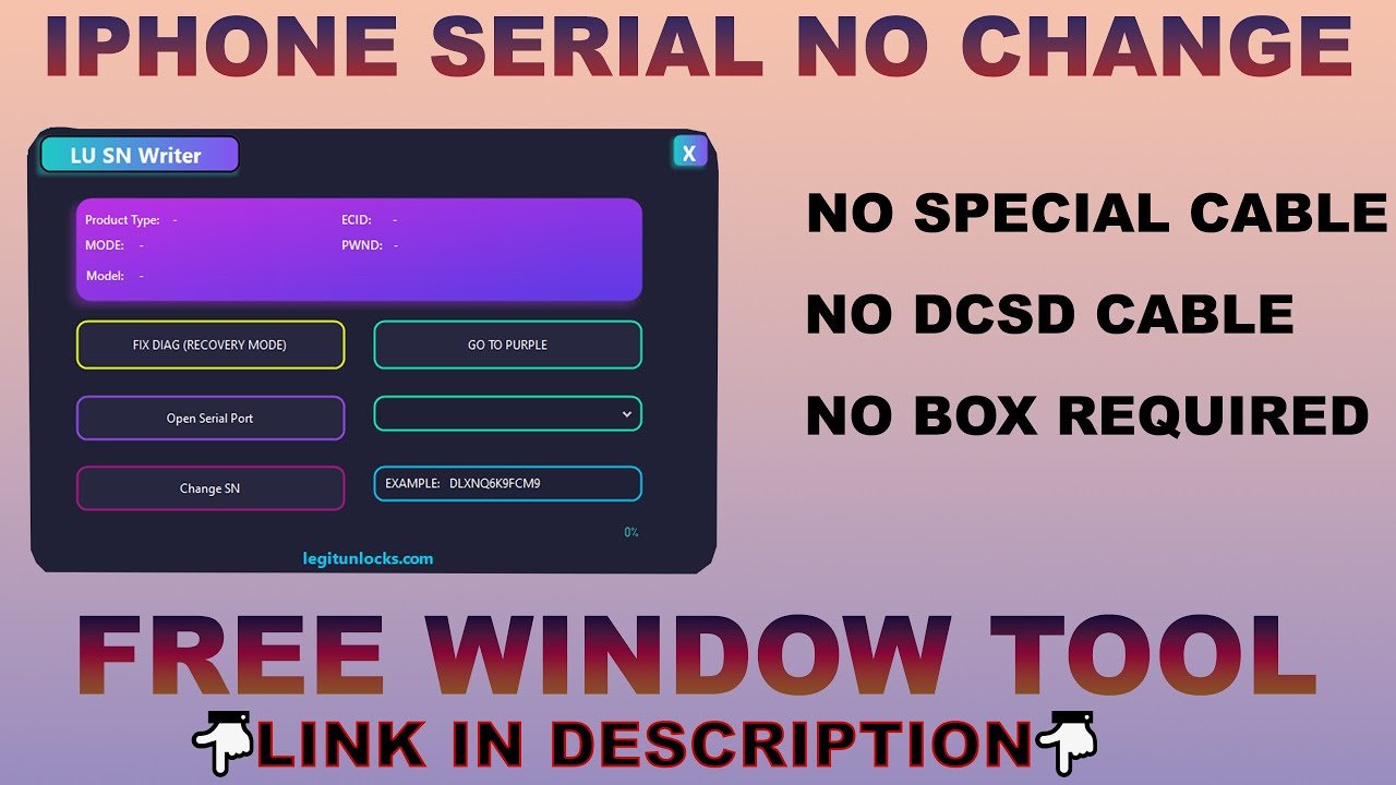 Download LU SN Serial Writer Tool for Free with Full Features